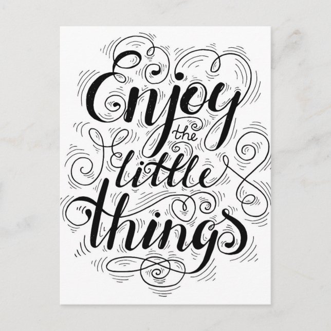 Enjoy The Little Things 1 Postcard (Front)