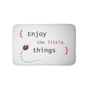 Enjoy The Little Things 2 Bath Mat