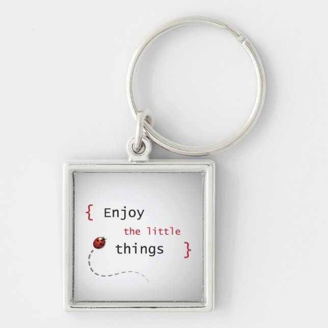 Enjoy The Little Things 2 Keychain (Front)