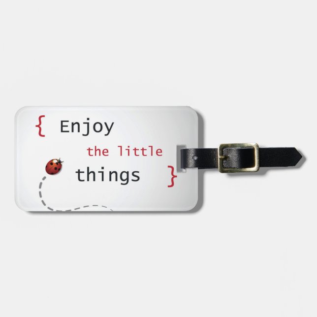 Enjoy The Little Things 2 Luggage Tag (Front Horizontal)