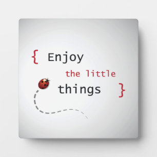 Enjoy The Little Things 2 Plaque