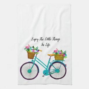 Enjoy the little things in life kitchen towel