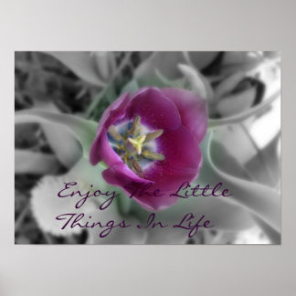 Enjoy The Little Things In Life Poster