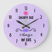 Enjoy The Little Things In Life Typography Quote