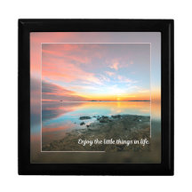Enjoy the little things keepsake box