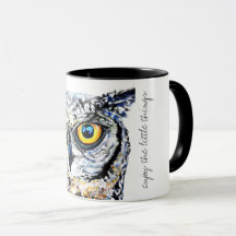 Enjoy the little things owl