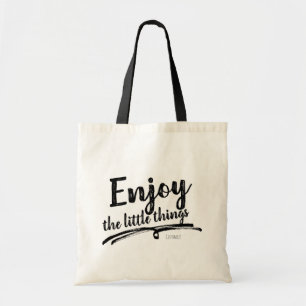 ENJOY THE LITTLE THINGS Personalized Custom Name Tote Bag