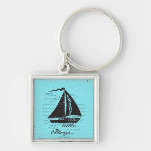 Enjoy The Little Things Poster Keychain
