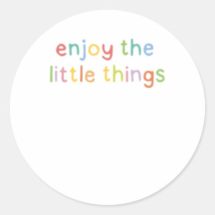 Enjoy The Little Things - Rainbow Sticker