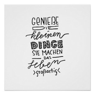 Enjoy the little things ... slogan poster