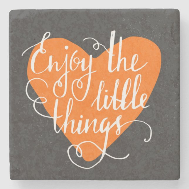 Enjoy The Little Things Stone Coaster (Front)