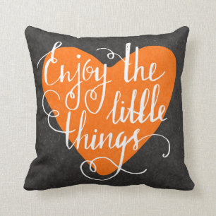 Enjoy The Little Things Throw Pillow