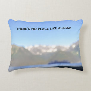 Enjoy the mountains with our Alaska Themed Pillow