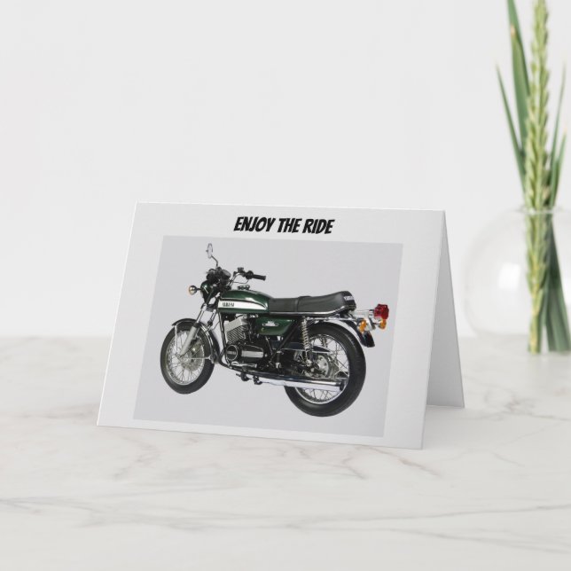 **ENJOY THE RIDE** "21st"  BIRTHDAY" HUMOR Card (Front)