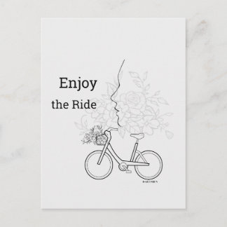  Enjoy the Ride: Minimalist DAILYMIEN Postcard 