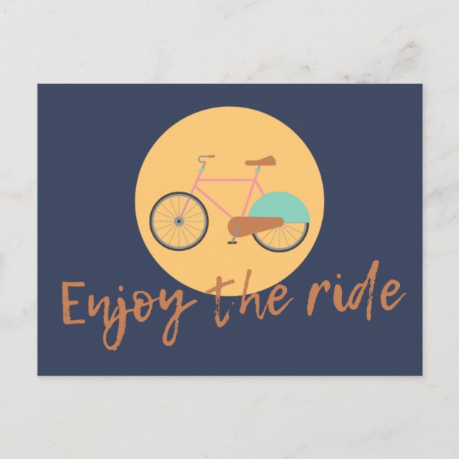 Enjoy the ride postcard (Front)