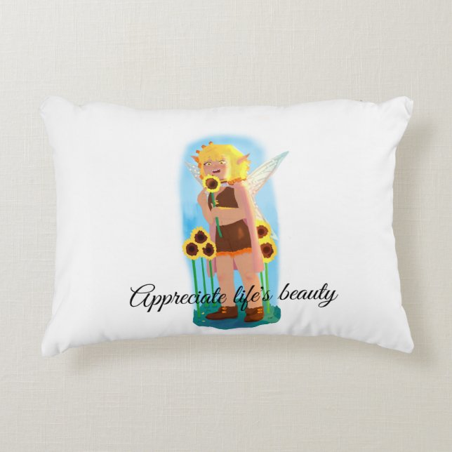 Enjoy the small things accent pillow (Front)