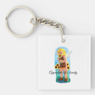 Enjoy the small things keychain