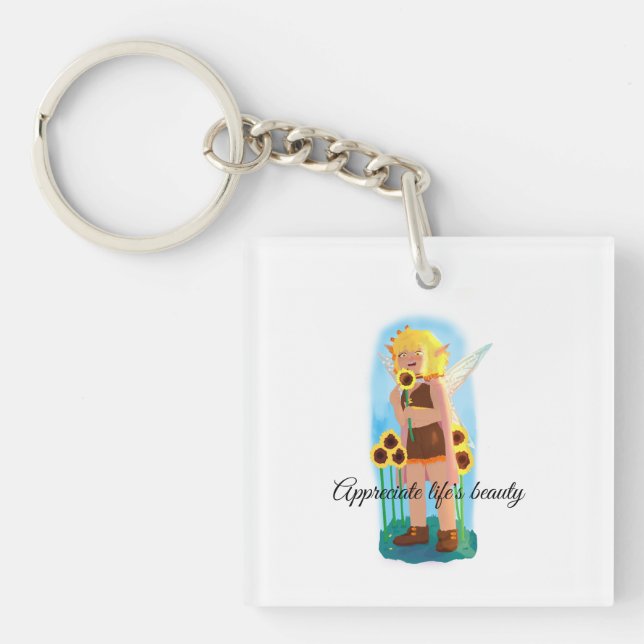 Enjoy the small things keychain (Front)