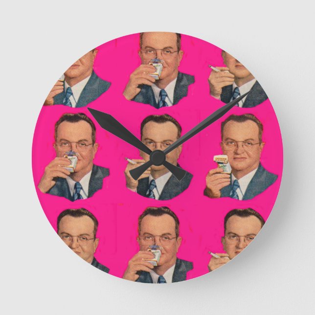 Enjoy the Smoke, Enjoy the Pack Round Clock (Front)