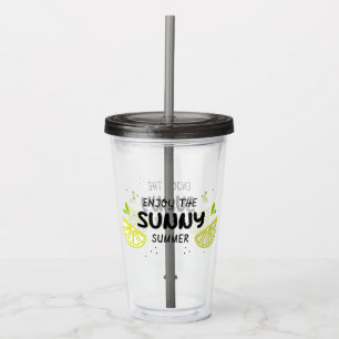 Enjoy the Sunny Summer Acrylic Tumbler