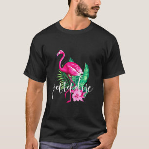 Enjoy Travel Summer Beach Sea Sun Graphic Flamingo T-Shirt