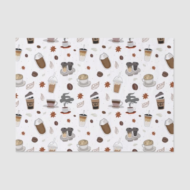 Enjoy Your Coffee Business Tissue Paper (Front)