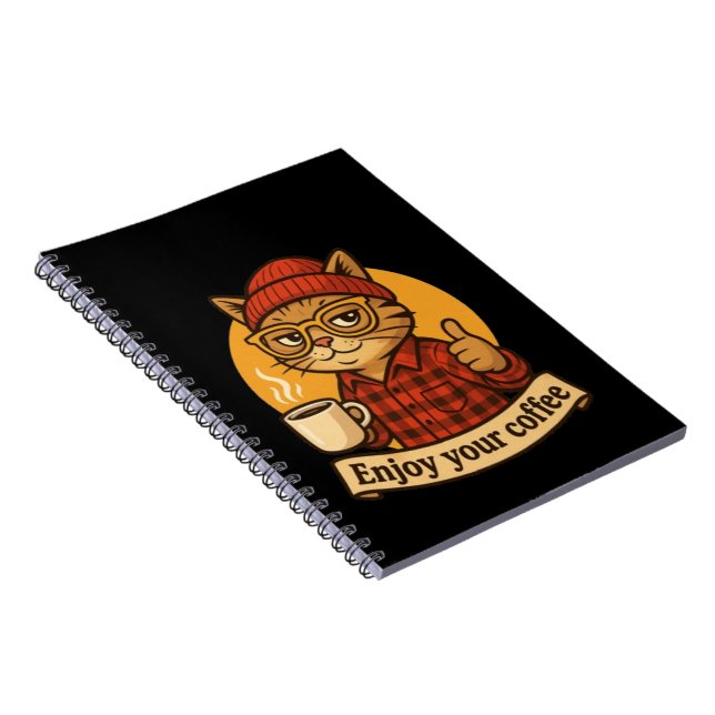 Enjoy Your Coffee Notebook (Right Side)