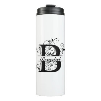 Enjoy your coffee with your personalized Monogram  Thermal Tumbler