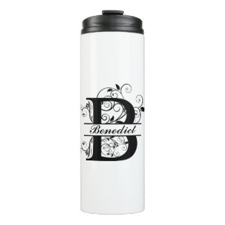 Enjoy your coffee with your personalized Monogram  Thermal Tumbler