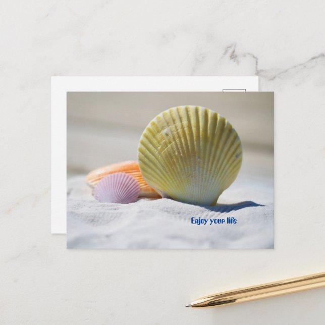 Enjoy your life postcard (Front/Back In Situ)