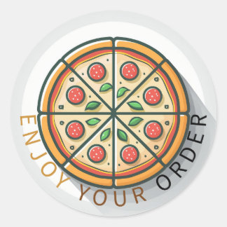 Enjoy your order classic round sticker