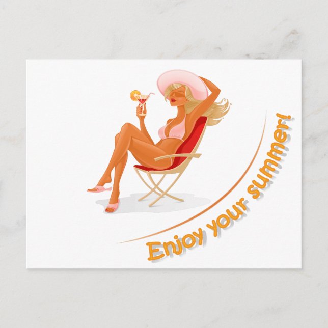 Enjoy your summer postcard (Front)