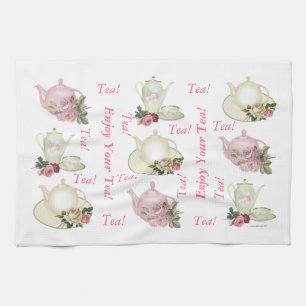 Enjoy Your Tea Teapot Tea Towel