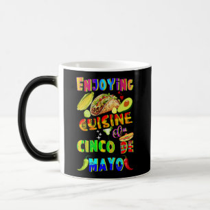 Enjoying Cuisine On Cinco de Mayo Magic Mug