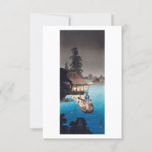 Enjoying Evening Cool by Hiroaki Takahashi Invitation