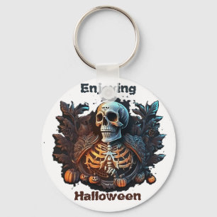 Enjoying Halloween  Keychain