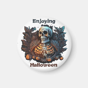 Enjoying Halloween  Magnet