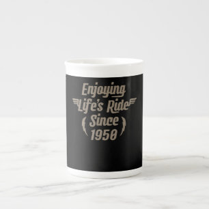 Enjoying Life’s Ride Gift For Motorcycle Lovers Bone China Mug