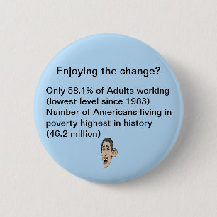 Enjoying the change? 2 inch round button