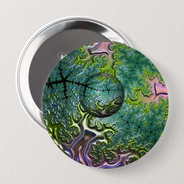 Enjoying the Journey Round Badge 4 Inch Round Button (Front & Back)