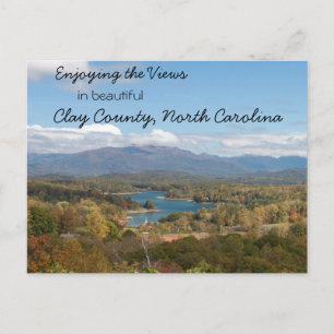 Enjoying the Views in Clay County, North Carolina Postcard