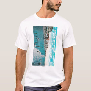 Enjoying Waves at Ocean BeachLong Beach, CA T-Shirt