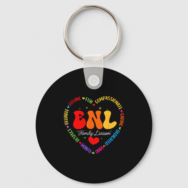 Enl Family Liaison Squad English New Language Squa Keychain (Front)