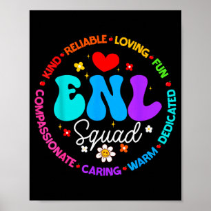 Enl Squad Teacher Squad English New Language Crew Poster