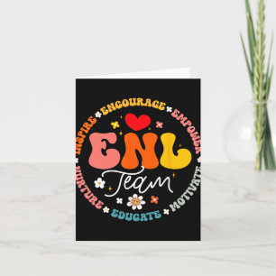 Enl Team Teacher English New Language Squad Crew  Card
