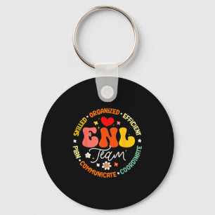 Enl Team Teacher English New Language Squad Crew Keychain