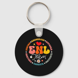 Enl Team Teacher English New Language Squad Crew Keychain