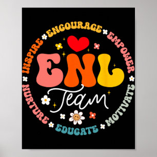 Enl Team Teacher English New Language Squad Crew Poster