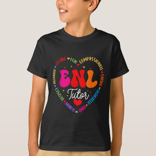 Enl Tutor Teacher Squad English New Language Squad T-Shirt (Front)